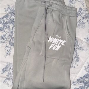 Women’s white fox sweats